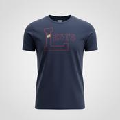 Vintage Levi`s Dark Blue Logo Crew Neck Short Sleeves T Shirt Size M| L29W20|SKU 5355 image