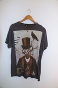 Vintage brown disney graphics print mens medium tees image
