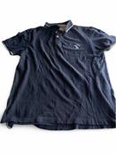 Vintage men's Old khaki navy short sleeves polo shirts slim fit in XL| L31W22|SKU 5361 image