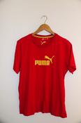 Vintage Puma essential red mens medium t-shirt image