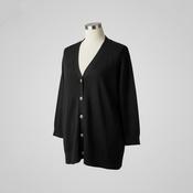 Vintage women's Joan Vass Stitch Detail  Light Heavy Button down Cardigan in S| L31W20|SKU 5372