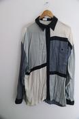 Vintage XXL Colour Block Multi Long Sleeve Shirt