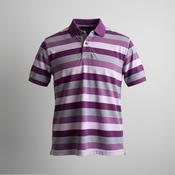 Vintage Mens Purple Striped Cotton Polo Size XL Collared Button| L29W22|SKU 5386 image