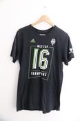 Vintage Adidas MLS Cup 16 Champions print black medium tees image