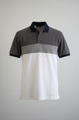 Vintage Very Short Sleeve Button Up Block multi  Polo Shirt in M| L29 W19| SKU 5393 image