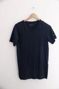 Vintage Black Sergio Tacchini mens V-neck plain tees image