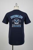 Vintage Fruit of the loom Dublin Ireland 5 in a row 2019 Crew Neck Blue St. Paddy's Day tees in M|L28W19|SKU 5409