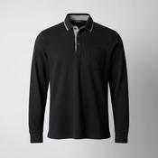 Vintage D-rock men's black Long sleeve polo shirt in XL|L30W24|SKU 5429 image