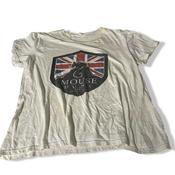 Vintage women's white 90s personal collection punk t shirt S|L25W20|SKU 5434 image