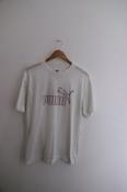 Vintage Men's Puma White ESS Elevated Large T-Shirt image
