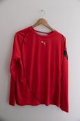 Vintage puma crew neck red mens large long sleeve tees image