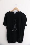 Vintage Black Paris Eiffel Tower Logo graphics mens large tees image