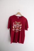 Vintage red i solemly swear that i'm up to no God graphics mens large tees image