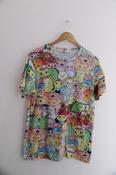 Vintage Shein kids QTfun colourful mens medium tees image