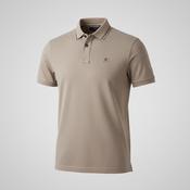 Vintage men Hacket London Classic Men's -jersey polo shirt in light tan brown in M|L28 W19|SKU 5508 image