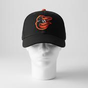 Men's Baltimore Orioles baseball black New Era 9fifty genuine merchandise  Giveaway Bird Logo crest SKU 6810