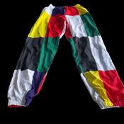 Patchwork colourblock custom pants women W22-28 Elastic waist L 30 SKU 6012