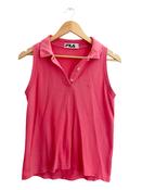 Retro Fila Orange Sleeveless Polo for Women – Slim Fit, Size M | SKU 1716 image