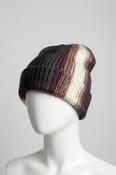 Unisex Cuffed brown multi Winter Knit Hat Tabbogan Stocking Cap Brown SKU 6791 image
