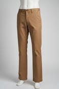 Men's brown trousers Slim Flat Front Pants for Men