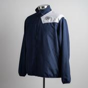 Vintage men Nike navy blue full zip high neck track jacket in L|SKU 5703 image