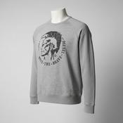 Vintage diesel graphics grey unisex sweatshirt in L|L27 W22|SKU 6098
