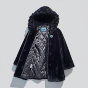 Joyleaf Vintage 80s/90s Oversized Black Plush Fur Coat image