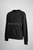 Men's pullover sweatshirt All Black Fleece Sweatshirt With Zipper