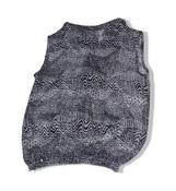 Women's y2k sleeveless black and white animal print top image