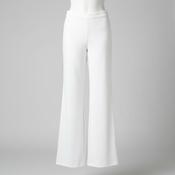 Naanaa FLare Womens Wide Leg Pants Spring Summer Double Layer Chiffon Trousers High Waist Casual Pants Loose image