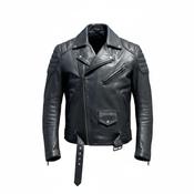 Vintage Black Biker Leather Jacket L 30 W 23 SKU 6252
