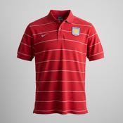 Vintage men's Nike Aston Villa 2008-09 Red Training Kit Polo in XL| L28 W20|SKU 5390