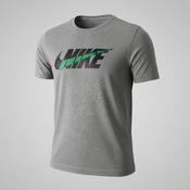 Vintage men's Nike Dri-FIT Futura Graphic grey short sleeve T-Shirt in L|L29W21|SKU 5466