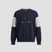 Vintage men Nike air print colourblock navy sweatshirt in L|L27 W23|SKU 5565