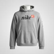 Vintage men Nike just do it grey hoodie slim fit in S|L26 W21|SKU 5571 image