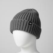 Vintage unisex The north face grey cable knitted beanie cap|SKU 6322