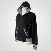 Vintage women champion heritage black full zip cropped hoodie in M|L24 W20|SKU 6390