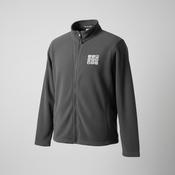 Vintage men grey Thales Alenia space fleece full zip high neck Jacket in S/M|L29 W21|SKU 6094