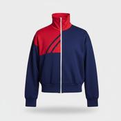 Vintage Women's Blue &amp;red colour block full zip high neck track top | S/M | 3547 image