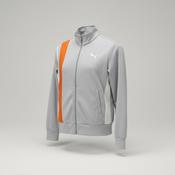 90s vintage men's puma full zip gray side tape small logo sweatshirt size s zipper jacket rare athletic wear L28 w 19 sku 6153