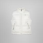 Vintage 90s Nylon Plain Whited padded Tommy Hilfiger Puffer Vest Gilet Jacket - XS/S|L24 W18|SKU 6131