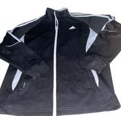 Vintage female Adidas full zip black windbreaker jacket in S|L29 W20| SKU 6138