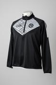 vintage quater zip GAA bLACK wome's hoodie in black FITNESS 1/4 ZIP TOP WITH REFLECTIVE PANELS SKU 6177