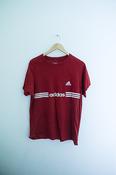 Vintage Adidas big logo graphics medium red tshirt image