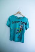 Vintage Lucky luke graphics large blue tshirt image