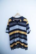 Vintage Maine new england classic multi stripped polo shirt XL image