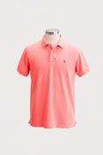 Vintage Polo Ralph Lauren Orange mens slim fit short sleeve Large polo shirt image