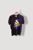 Vintage Black adidas Graphics mens medium short sleeve tshirt image