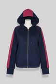 Vintage Nera black and red colorblock hoodie size s/m image