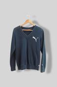Vintage Puma vneck blue medium womens sweatshirt image